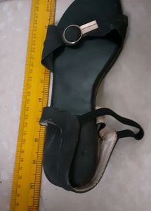 Black Back Strap Slipper
