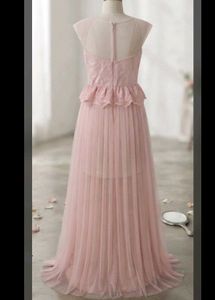 Elegant Pink Tulle Gown