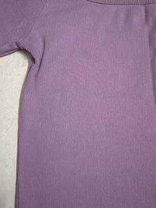 Purple Cutout T-Shirt