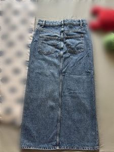 Classic Denim Maxi Skirt