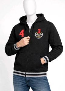 Black Zip-Up Hoodie ( for winter )