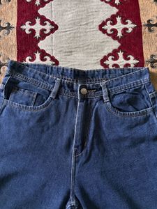 Straight Fit Blue Denim Jeans