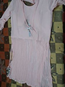 mirror work Sharara set pink