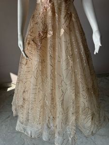 luxury Off-Shoulder Embellished Gown