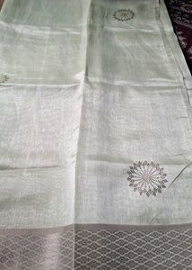 Elegant Pastel Green Silk Saree