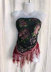 Velvet Rose Strapless Top