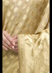 Elegant Golden Silk Saree( LIMITED TIME OFFER)