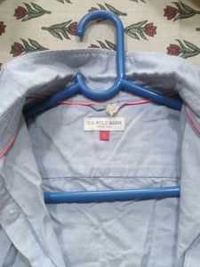 US Polo Assn Light Blue Short Sleeve Shirt