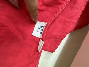 Vibrant Red Embroidered Kurta Top