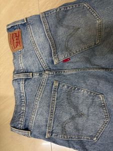 Women's Blue Denim straight Jeans