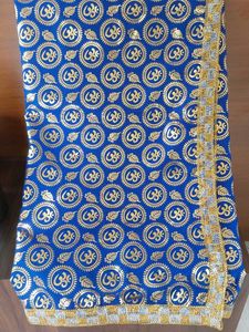 Blue Om Pattern Duppatta