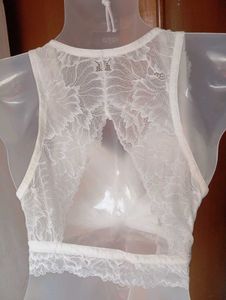 White Lace Bra