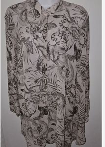 H&amp;M Abstract Print Long Sleeve Top