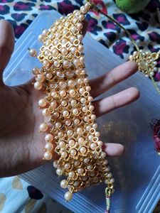 Exquisite Pearl &amp; Crystal Choker Necklace