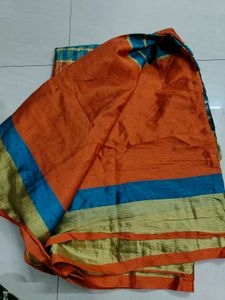 orange saree