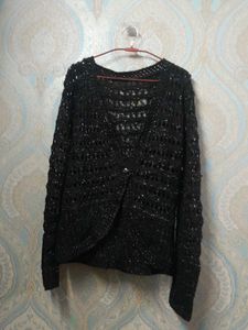 black net cardigan for women,winters