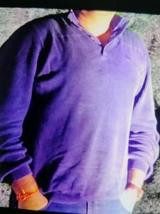 Classic Blue Mock Neck Sweater
