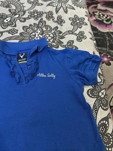 Allen Solly Blue Polo T-Shirt