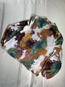 mango multicolor tie-dye abstract print blouse