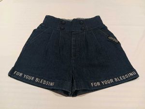 High-Waisted Denim Shorts
