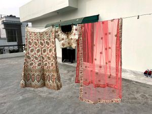 Off-white Lehanga Choli