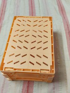 orange and blue Foldable Storage Crate