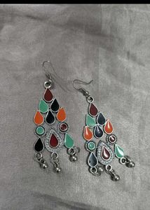 Boho Multicolor Drop Earrings