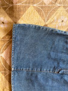 blue denim skirt