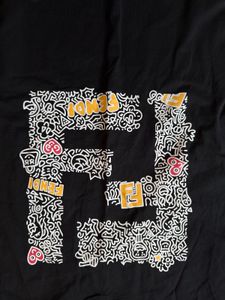 Fendi Black Graphic T-Shirt