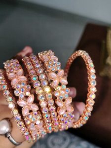 Sparkling Beaded Bangles Set