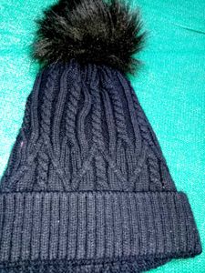 Cozy Cable Knit Pom Beanie