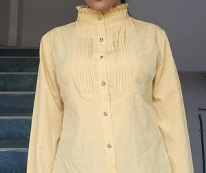 High Neck Yellow Mustard Shirt