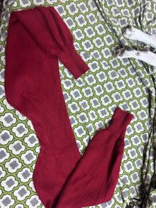 Burgundy Knit Sweater or shrug
