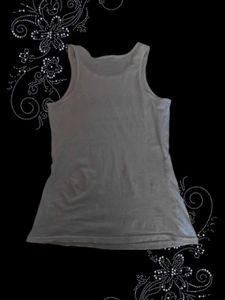 White "Strength" Graphic Tank Top