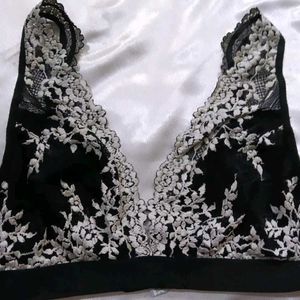 Warner Black Lace Bra