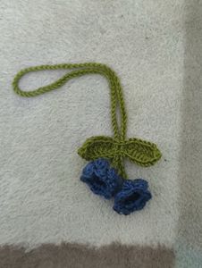 2 in 1 Handmade Crochet Hair Tie cum Keychain