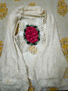 Crochet Flower Knit cardigan 🌷🩷
