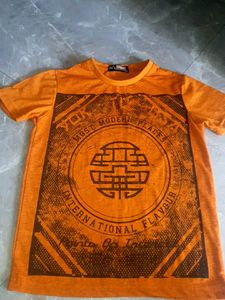 Vintage Orange Graphic T-Shirt