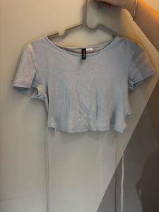 H&M Cropped Top with Tie Detail
