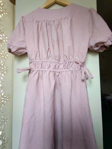 Cute Pink Gingham Picnic Dress