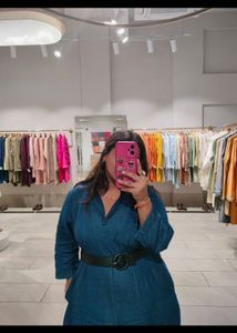 Chic Teal Kurta with Belt