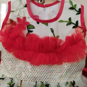 Girls Red Frock