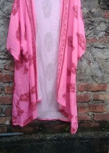 Pink Printed Dupatta