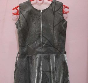 Stylish Grey Ethnic Gown