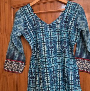 2 blue kurta bottom dupatta