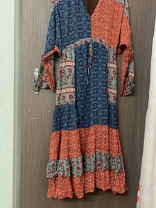 Zara Boho Patchwork Maxi Dress for L &amp;xl