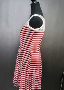 Striped Fit &amp; Flare Dress