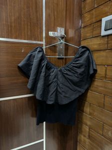 Black Off-Shoulder Top