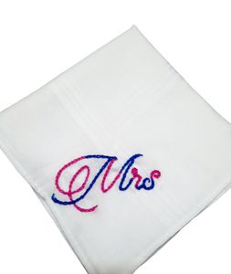 Couple Embroidery Pure Cotton White Hand kerchiefs