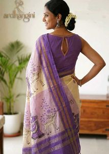 🛍️ Beautiful Cotton Saree with Deer Print